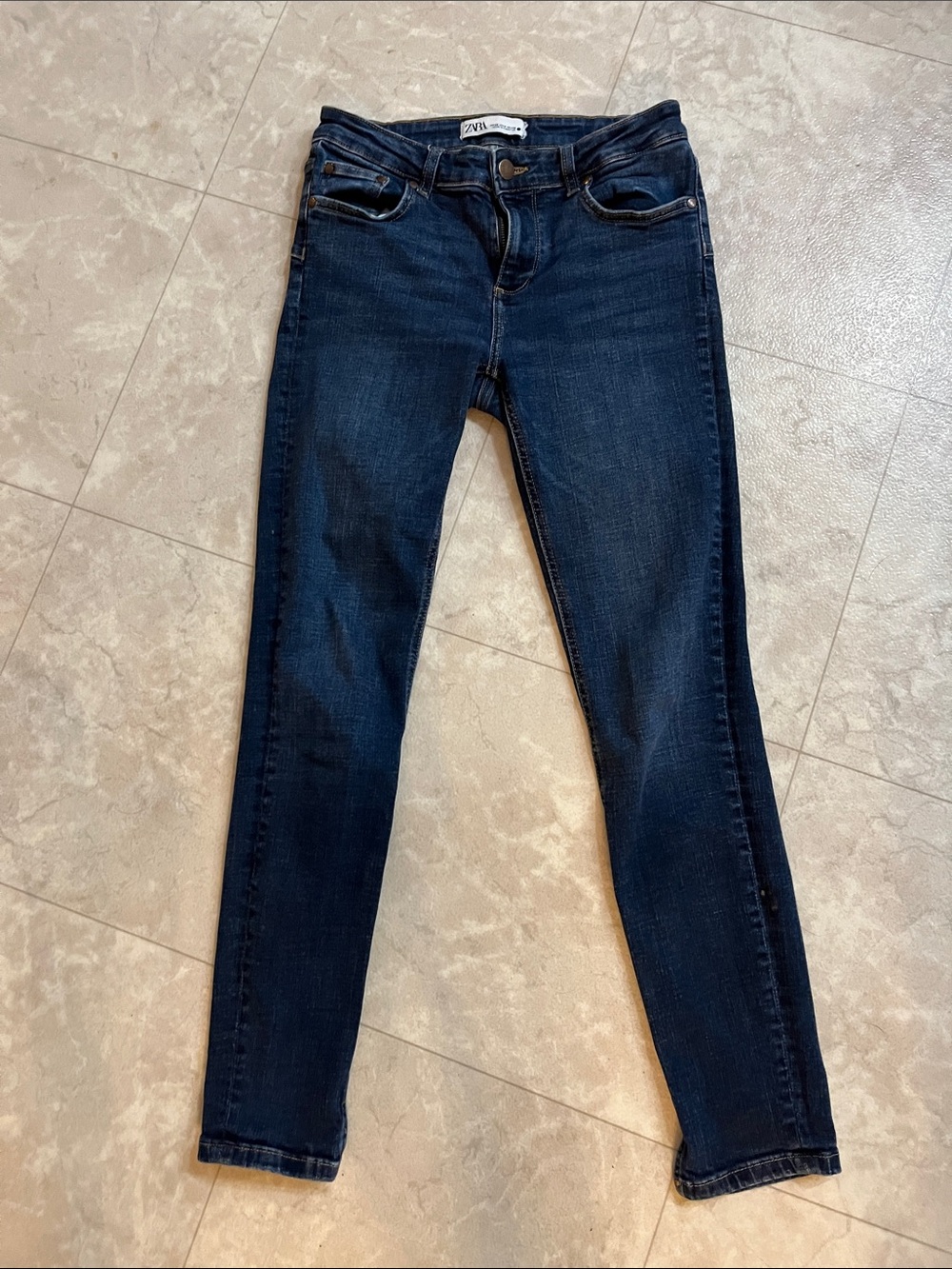 Zara Navy Skinny Jeans for Women 6